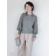 Original Loose Hollow Lace Round-Neck Long Puff Sleeves Sweater Pullovers Original Loose Hollow Lace Round-Neck Long Puff Sleeves Sweater Pullovers