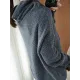 Casual Loose 3 Colors Hooded Long Sleeves Sweater Top Casual Loose 3 Colors Hooded Long Sleeves Sweater Top