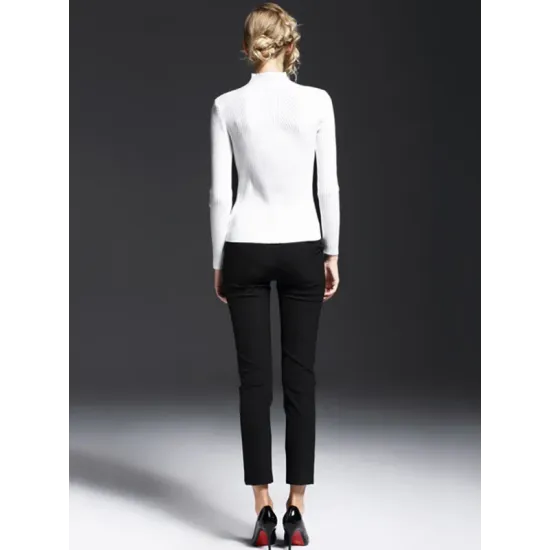 7 Colors Simple Knitting Solid Color High-Neck Sweater 7 Colors Simple Knitting Solid Color High-Neck Sweater