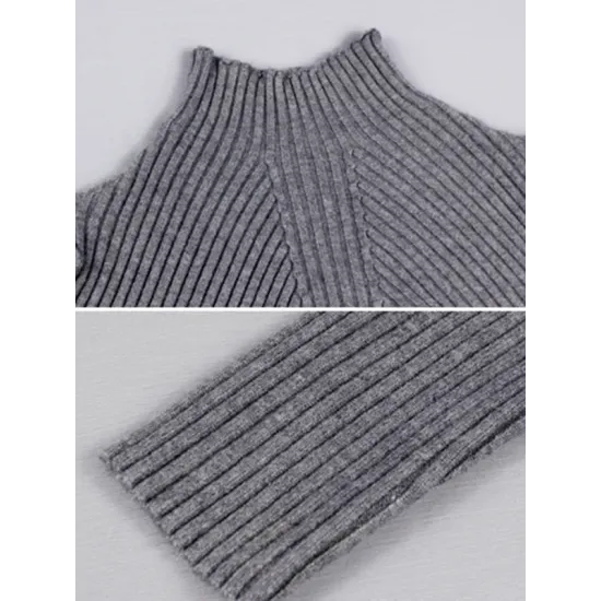 7 Colors Simple Knitting Solid Color High-Neck Sweater 7 Colors Simple Knitting Solid Color High-Neck Sweater