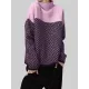 Casual Loose High-Neck Sweater Tops Casual Loose High-Neck Sweater Tops