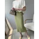 Solid Color Half Sleeves Loose Off-The-Shoulder Sweater Tops Pullovers Knitwear Solid Color Half Sleeves Loose Off-The-Shoulder Sweater Tops Pullovers Knitwear