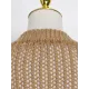 Original Long Sleeves Loose Hollow Solid Color V-Neck Sweater Tops Original Long Sleeves Loose Hollow Solid Color V-Neck Sweater Tops