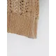 Original Long Sleeves Loose Hollow Solid Color V-Neck Sweater Tops Original Long Sleeves Loose Hollow Solid Color V-Neck Sweater Tops