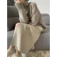 Casual Loose Long Sleeves Solid Color High-Neck Sweater Tops Casual Loose Long Sleeves Solid Color High-Neck Sweater Tops