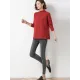 Loose Split-Side Solid Color Half Turtleneck Sweater Tops Loose Split-Side Solid Color Half Turtleneck Sweater Tops