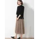 Loose Split-Side Solid Color Half Turtleneck Sweater Tops Loose Split-Side Solid Color Half Turtleneck Sweater Tops