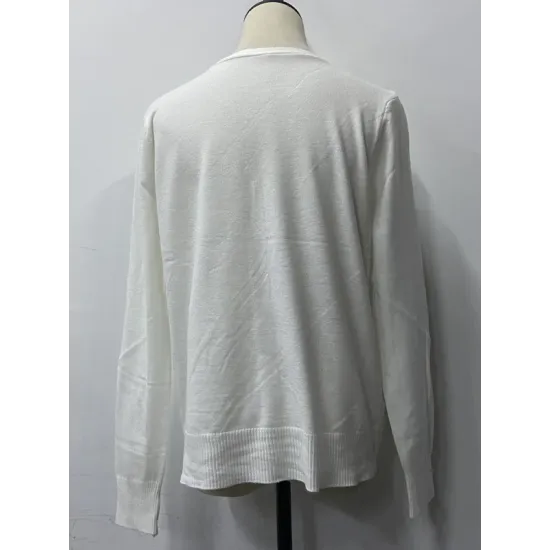 Simple Long Sleeves Buttoned Solid Color Sweater Cardigan Tops Simple Long Sleeves Buttoned Solid Color Sweater Cardigan Tops