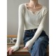 Urban Skinny Long Sleeves Elasticity Solid Color V-Neck Sweater Tops Pullovers Urban Skinny Long Sleeves Elasticity Solid Color V-Neck Sweater Tops Pullovers