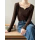 Urban Skinny Long Sleeves Elasticity Solid Color V-Neck Sweater Tops Pullovers Urban Skinny Long Sleeves Elasticity Solid Color V-Neck Sweater Tops Pullovers