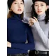 Simple Skinny Long Sleeves Solid Color High-Neck Sweater Tops Pullovers Simple Skinny Long Sleeves Solid Color High-Neck Sweater Tops Pullovers