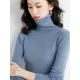 Simple Skinny Long Sleeves Solid Color High-Neck Sweater Tops Pullovers Simple Skinny Long Sleeves Solid Color High-Neck Sweater Tops Pullovers