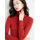 Simple Skinny Long Sleeves Solid Color High-Neck Sweater Tops Pullovers Simple Skinny Long Sleeves Solid Color High-Neck Sweater Tops Pullovers
