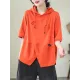 Drawstring Split-Joint Loose Short Sleeves Hooded T-Shirts Drawstring Split-Joint Loose Short Sleeves Hooded T-Shirts
