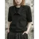 Solid Color Loose Short Sleeves T-Shirts Tops
