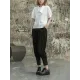Solid Color Loose Short Sleeves T-Shirts Tops