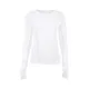 Pleated Solid Color Long Sleeves Skinny Round-Neck T-Shirts Pleated Solid Color Long Sleeves Skinny Round-Neck T-Shirts