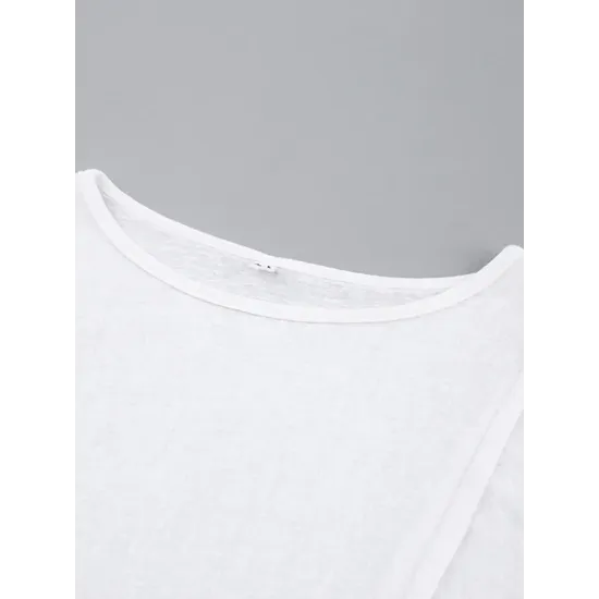 Pleated Solid Color Long Sleeves Skinny Round-Neck T-Shirts Pleated Solid Color Long Sleeves Skinny Round-Neck T-Shirts