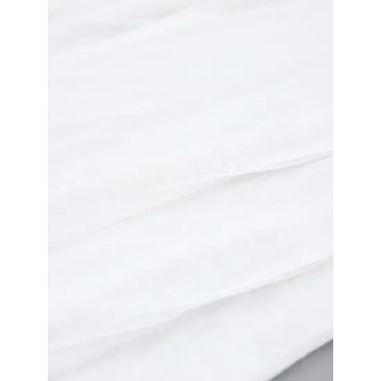 Pleated Solid Color Long Sleeves Skinny Round-Neck T-Shirts Pleated Solid Color Long Sleeves Skinny Round-Neck T-Shirts
