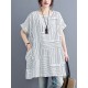 Striped Loose Short Sleeves Round-Neck T-Shirts Striped Loose Short Sleeves Round-Neck T-Shirts