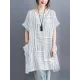 Striped Loose Short Sleeves Round-Neck T-Shirts Striped Loose Short Sleeves Round-Neck T-Shirts
