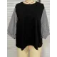 Split-Joint Half Sleeves Loose Round-Neck T-Shirts Split-Joint Half Sleeves Loose Round-Neck T-Shirts