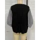 Split-Joint Half Sleeves Loose Round-Neck T-Shirts Split-Joint Half Sleeves Loose Round-Neck T-Shirts