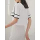 Falbala Tiered Short Sleeves Round-Neck T-Shirts Tops Falbala Tiered Short Sleeves Round-Neck T-Shirts Tops