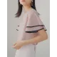 Falbala Tiered Short Sleeves Round-Neck T-Shirts Tops Falbala Tiered Short Sleeves Round-Neck T-Shirts Tops