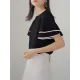 Falbala Tiered Short Sleeves Round-Neck T-Shirts Tops Falbala Tiered Short Sleeves Round-Neck T-Shirts Tops