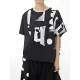 Printed Loose Short Sleeves Round-neck T-Shirts Tops Printed Loose Short Sleeves Round-neck T-Shirts Tops