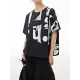 Printed Loose Short Sleeves Round-neck T-Shirts Tops Printed Loose Short Sleeves Round-neck T-Shirts Tops