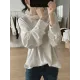 Solid Color Long Sleeves Loose Round-neck T-Shirts Tops Solid Color Long Sleeves Loose Round-neck T-Shirts Tops