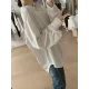 Solid Color Long Sleeves Loose Round-neck T-Shirts Tops Solid Color Long Sleeves Loose Round-neck T-Shirts Tops