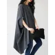 Solid Color Batwing Sleeves Half Sleeves Round-Neck T-Shirts Tops Solid Color Batwing Sleeves Half Sleeves Round-Neck T-Shirts Tops
