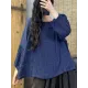 Pleated Solid Color Long Sleeves Loose Round-Neck T-Shirts Pleated Solid Color Long Sleeves Loose Round-Neck T-Shirts