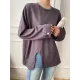 Cropped Loose Split-Side Solid Color Round-Neck T-Shirts Tops Cropped Loose Split-Side Solid Color Round-Neck T-Shirts Tops