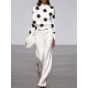 Long Sleeves Loose Polka Dot Stand Collar T-Shirts Long Sleeves Loose Polka Dot Stand Collar T-Shirts
