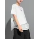 Printing Split-Joint False Two Loose Round-neck T-Shirts Tops Printing Split-Joint False Two Loose Round-neck T-Shirts Tops
