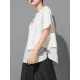 Printing Split-Joint False Two Loose Round-neck T-Shirts Tops Printing Split-Joint False Two Loose Round-neck T-Shirts Tops