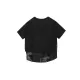 Printing Split-Joint False Two Loose Round-neck T-Shirts Tops Printing Split-Joint False Two Loose Round-neck T-Shirts Tops