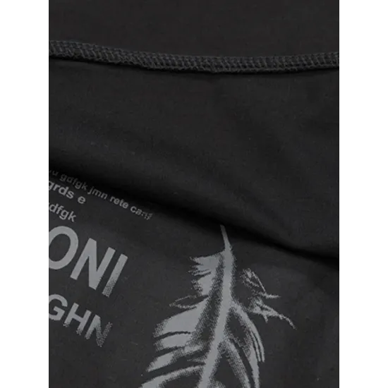Printing Split-Joint False Two Loose Round-neck T-Shirts Tops Printing Split-Joint False Two Loose Round-neck T-Shirts Tops