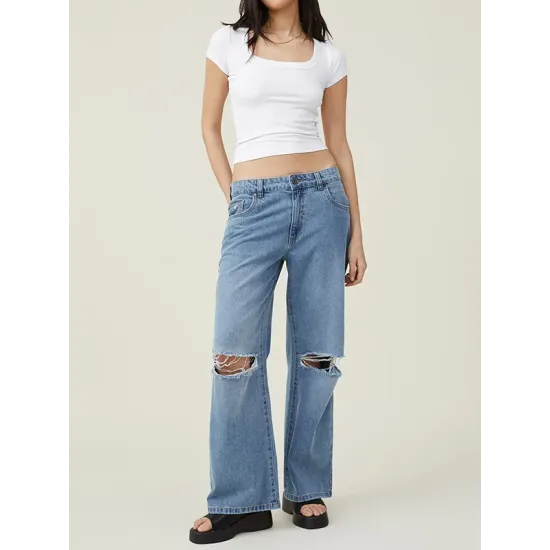 Solid Color Short Sleeves Skinny Square-neck T-Shirts Tops Solid Color Short Sleeves Skinny Square-neck T-Shirts Tops