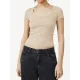 Solid Color Short Sleeves Skinny Square-neck T-Shirts Tops Solid Color Short Sleeves Skinny Square-neck T-Shirts Tops