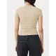 Solid Color Short Sleeves Skinny Square-neck T-Shirts Tops Solid Color Short Sleeves Skinny Square-neck T-Shirts Tops