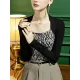 Casual Skinny Contrast Color Printed Square-Neck T-Shirts Tops Casual Skinny Contrast Color Printed Square-Neck T-Shirts Tops