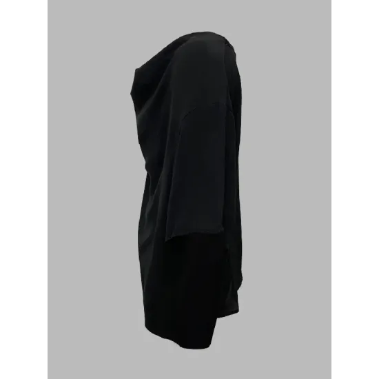 Original Irregular Casual Solid Color Pleated T-Shirt Top Original Irregular Casual Solid Color Pleated T-Shirt Top
