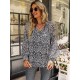 Casual Loose Floral Printed V-Neck T-Shirt Casual Loose Floral Printed V-Neck T-Shirt