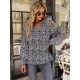 Casual Loose Floral Printed V-Neck T-Shirt Casual Loose Floral Printed V-Neck T-Shirt