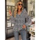 Casual Loose Floral Printed V-Neck T-Shirt Casual Loose Floral Printed V-Neck T-Shirt